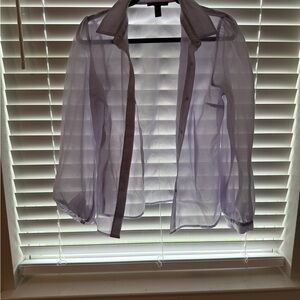 Gorgeous Purple Button-Up Blouse